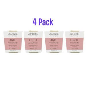4 PACK Aromaworks 2.65oz Candles Amyris and Orange Soy Wax Essential Oils